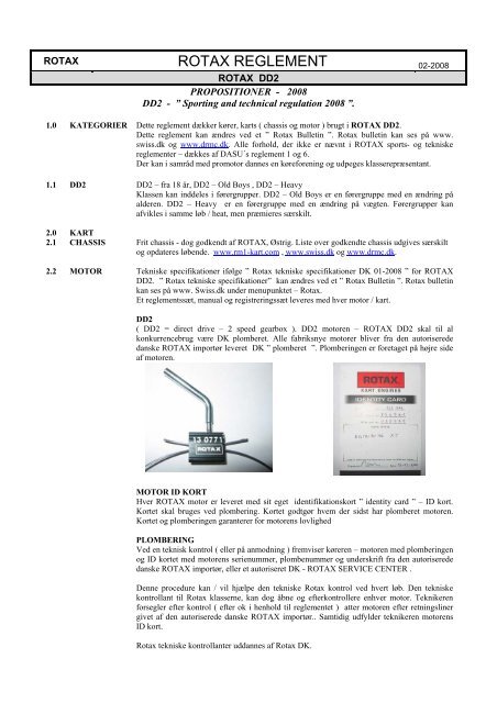 ROTAX REGLEMENT - HL Kart Racing