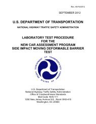 U.S. DEPARTMENT OF TRANSPORTATION - SaferCar.gov