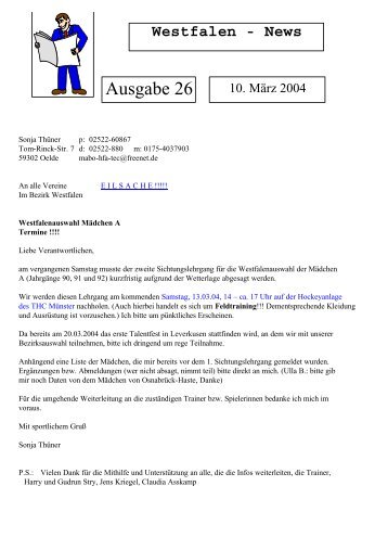 Westfalen-News 26 (10. März 2004)