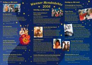 Flyer Wanner Mondnächte 2006