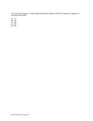 One of the acute angles in a right triangle measures 28 ... - McREL