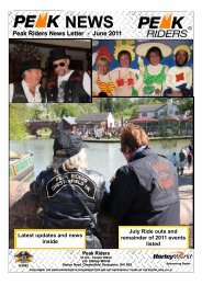 Peak Riders News Letter - June 2011