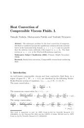 Heat Convection of Compressible Viscous Fluids. I.