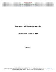 Dundas BIA Commercial Market Analysis - Hamilton Economic ...