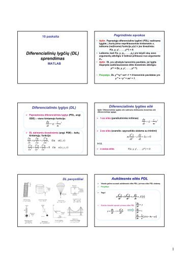 10 paskaita DiferencialinÄs lygtys MATLAB (pdf)