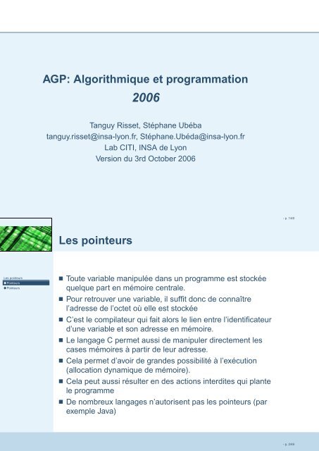 algorithmique programmation et complexité lyon 1