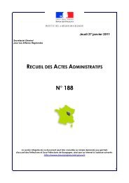 RAA 188 - Préfecture de la Côte-d'Or