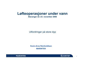 LÃ¸fteoperasjoner under vann