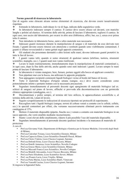 Parte 2 - CusMiBio - UniversitÃ  degli Studi di Milano