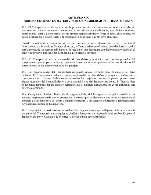 CONDICIONES GENERALES DE TRANSPORTE DE ALITALIA ...