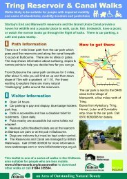 Tring Reservoir & Canal Walks for All - The Chilterns