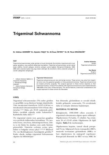 Trigeminal Schwannoma