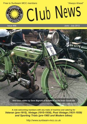 Magazine #856 - Sunbeam MCC