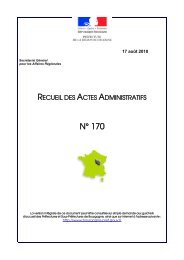 RAA 170 - Préfecture de la Côte-d'Or