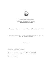 Desigualdades GeomÃ©tricas e InterpolaciÃ³n de ... - IAM - Conicet