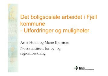 SamarbeidsmÃƒÂ¸te - Arne Holm - Fjell kommune