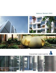 SingLand AR(p1-31)CR.indd - singapore land limited