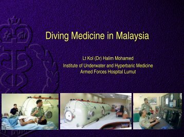 Diving Medicine in Malaysia - The Department of Social and ...