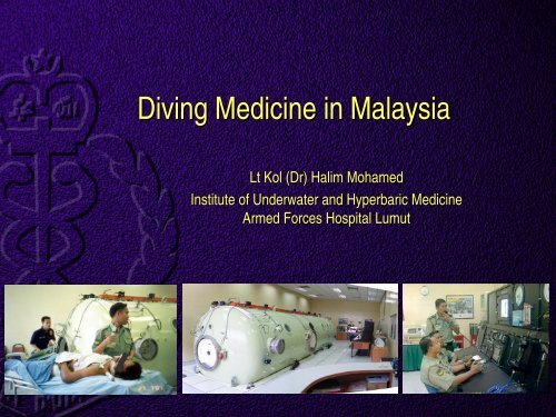 Diving Medicine in Malaysia - The Department of Social and ...