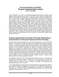 Status Report 15 July 2008 - Poverty Alleviation Fund, Nepal