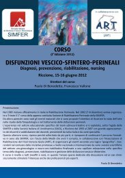 DISFUNZIONI VESCICO-SFINTERO-PERINEALI - Simferweb.net