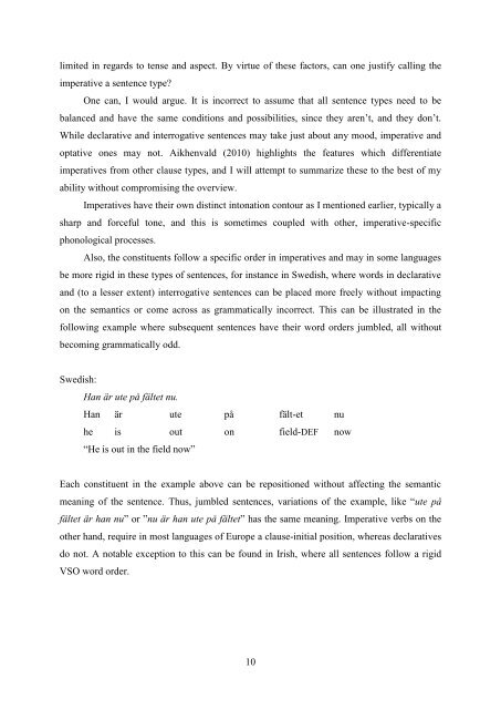 The function of non-canonical imperatives in the languages of Europe