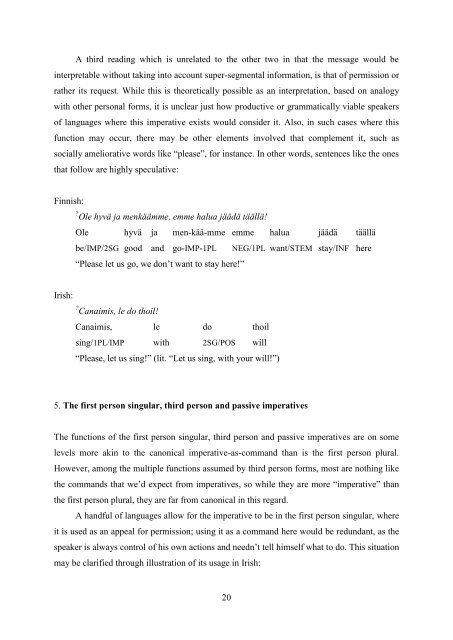 The function of non-canonical imperatives in the languages of Europe