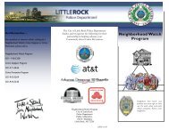 Neighborhood Watch Program - City of Little Rock