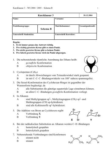 Kurzklausur 3 Schema B 1. Die nebenstehende rÃ¤umliche ...