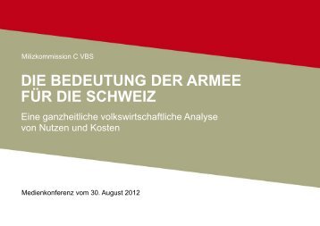 die bedeutung der armee fÃ¼r die schweiz