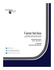 Career Services - Penn State Altoona - Penn State University