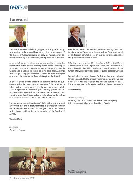Republic of AustRiA Debt MAnAgeMent - Austrian Federal ...