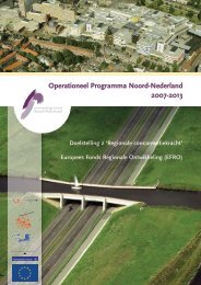 Operationeel Programma Noord-Nederland 2007-2013 - SNN