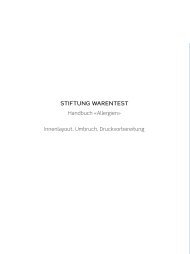 STIFTUNG WARENTEST - Absatz-DTP-Service