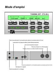 Mode d' emploi du CTS-32-L - tuning-set.de