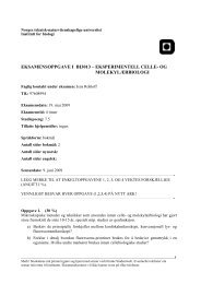 eksamensoppgave i bi3013 â eksperimentell celle - Institutt for biologi