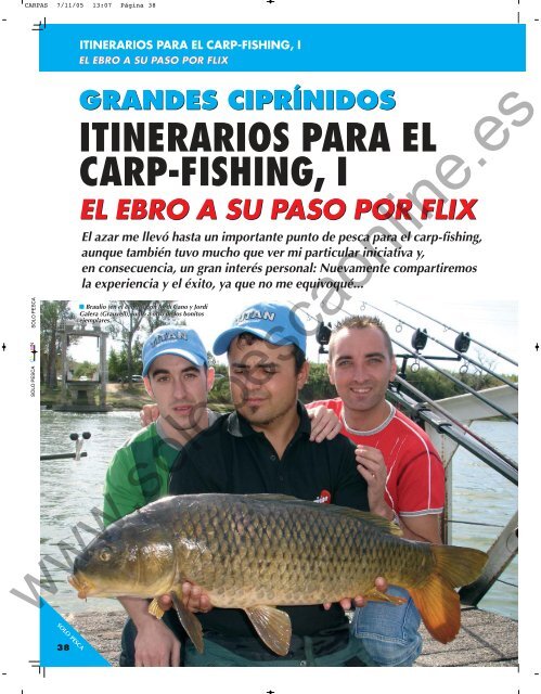 itinerarios para el carp-fishing, i itinerarios para el carp-fishing, i