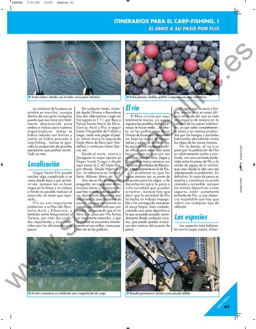 itinerarios para el carp-fishing, i itinerarios para el carp-fishing, i