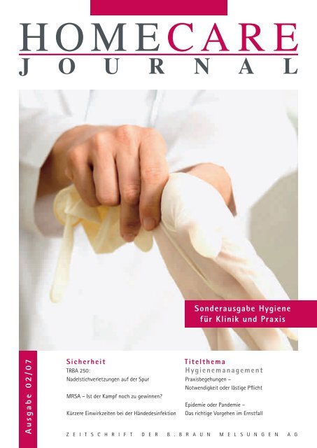 J O U R N A L - HealthCare Journal - B. Braun Melsungen AG