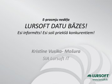 Lursoft datu bÄzes - LIKTA