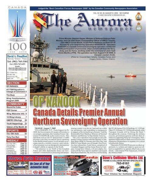 Dave's Collision Works Ltd. - The Aurora Newspaper