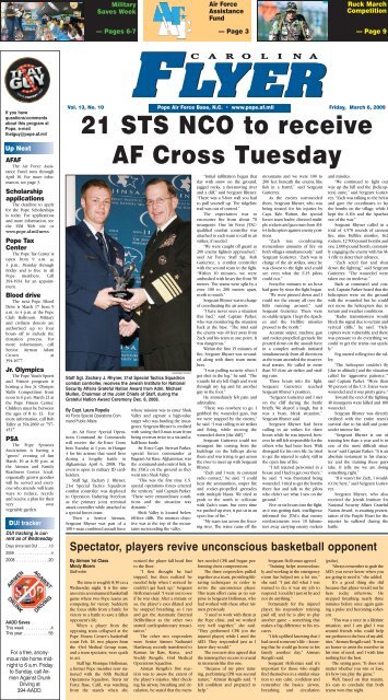 21 STS NCO to receive AF Cross Tuesday - Pope Field - Home