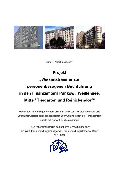 Projekt „Wissenstransfer zur personenbezogenen Buchführung in ...