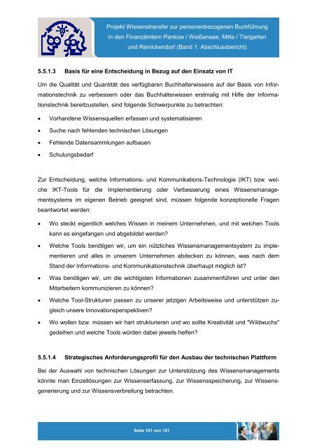 Projekt „Wissenstransfer zur personenbezogenen Buchführung in ...