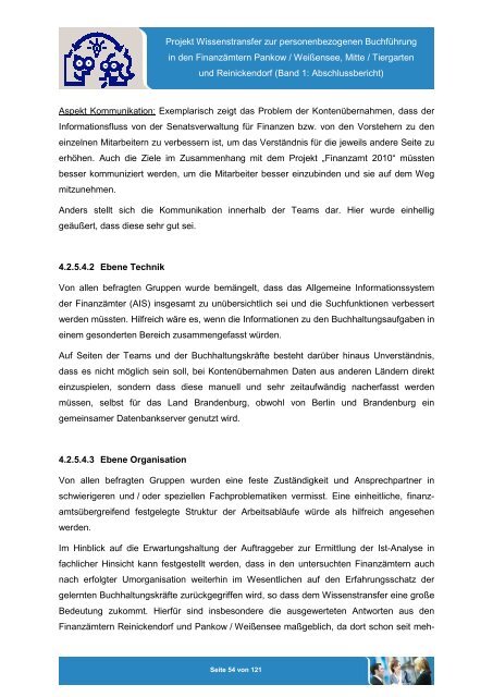 Projekt „Wissenstransfer zur personenbezogenen Buchführung in ...