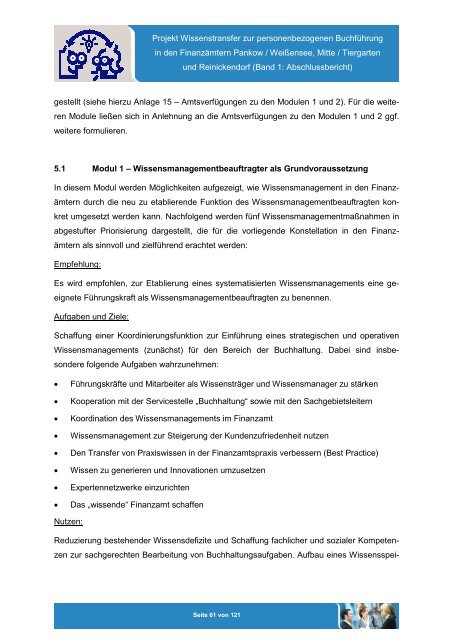 Projekt „Wissenstransfer zur personenbezogenen Buchführung in ...