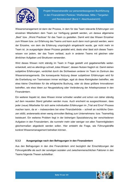 Projekt „Wissenstransfer zur personenbezogenen Buchführung in ...