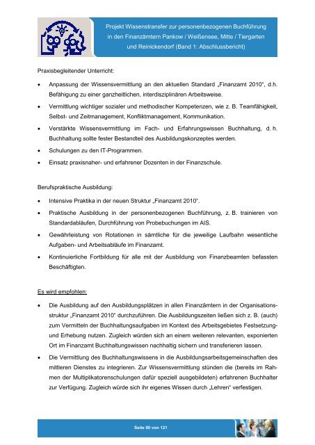 Projekt „Wissenstransfer zur personenbezogenen Buchführung in ...