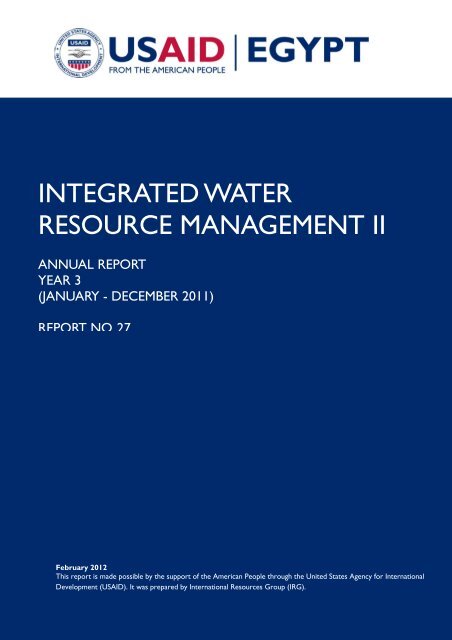 INTEGRATED WATER RESOURCE MANAGEMENT II - LIFE-IWRMII ...