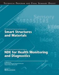 Smart Structures and Materials NDE for Health Monitoring and ...